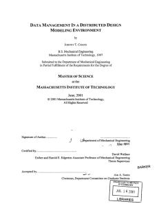 DATA  MANAGEMENT  IN A  DISTRIBUTED  DESIGN