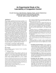 An Experimental Study of the Learnability of Congestion Control