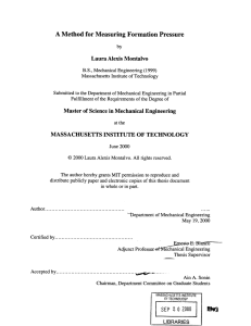 A Method  for Measuring Formation Pressure Laura Alexis  Montalvo