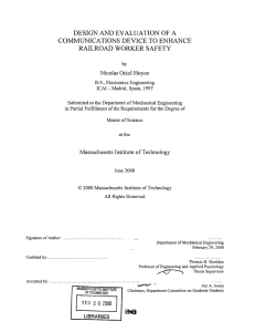 DESIGN  AND  EVALUATION COMMUNICATIONS  DEVICE Nicolas Oriol  Hoyos