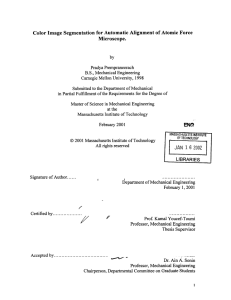 Color Image  Segmentation  for Automatic  Alignment ... Microscope.