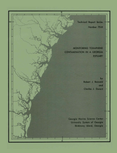 I MONITORING  TOXAPHENE CONTAMINATION  IN  A  GEORGIA ESTUARY