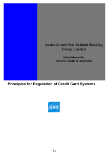 Australia and New Zealand Banking Group Limited Reserve Bank of Australia