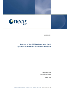 Reform of the EFTPOS and Visa Debit  ANNEXURE 1