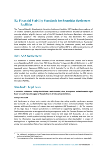 B2. Financial Stability Standards for Securities Settlement Facilities