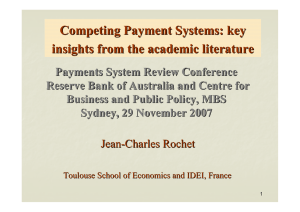 Competing Payment Systems: key insights from the academic literature