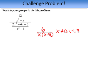 Challenge Problem! 12 6 4