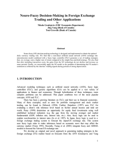 Neuro-Fuzzy Decision-Making in Foreign Exchange Trading and Other Applications