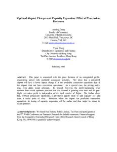 Optimal Airport Charges and Capacity Expansion: Effect of Concession Revenues