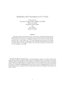 Similarities and Convergence in G-7 Cycles