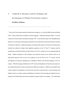 4. Frederick R. Macaulay, Frank M. Redington and Geoffrey Poitras