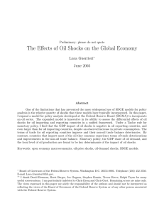 The Effects of Oil Shocks on the Global Economy Luca Guerrieri
