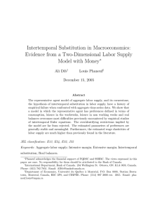 Intertemporal Substitution in Macroeconomics: Evidence from a Two-Dimensional Labor Supply