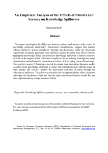 An Empirical Analysis of the Effects of Patents and