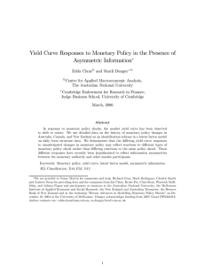 Yield Curve Responses to Monetary Policy in the Presence of
