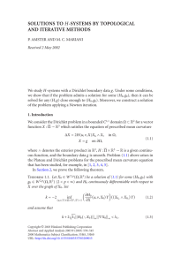 SOLUTIONS TO AND ITERATIVE METHODS H