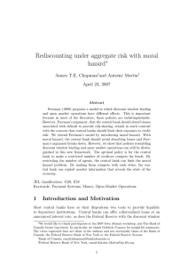 Rediscounting under aggregate risk with moral hazard ∗ James T.E. Chapman