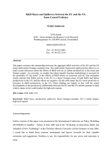 R&amp;D Races and Spillovers between the EU and the US: