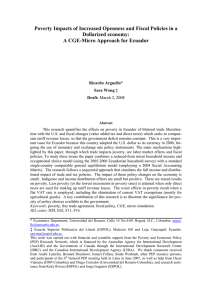 Poverty Impacts of Increased Openness and Fiscal Policies in a