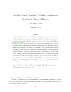 Intangible Capital, Barriers to Technology Adoption and Cross-Country Income Differences