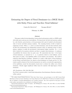 Estimating the Degree of Fiscal Dominance in a DSGE Model