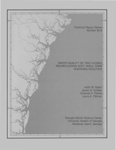 Technical  Report Series Number 85-6 WATER  QUALITY OF TWO CLOSED