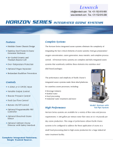 Lenntech Horizon SerieS integrated ozone SyStemS