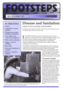 Disease and Sanitation: IN THIS ISSUE action in low-income communities