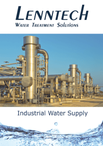 _ENNTEC Industrial Water Supply WATER TREATMENT SOlUTioNS