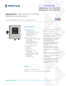 Lenntech AQUAMATIC 48ES AND 51ES SERIES COMMERCIAL STAGER CONTROLLERS