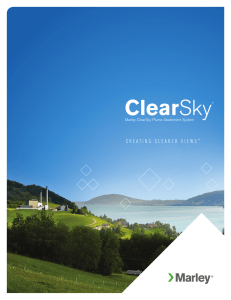 Clear C R E A T I N G  ... Marley ClearSky Plume Abatement System ™