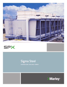 Sigma Steel CR OS S FLOW COOLI N G TOWE R