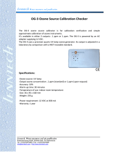 OG-3 Ozone Source Calibration Checker