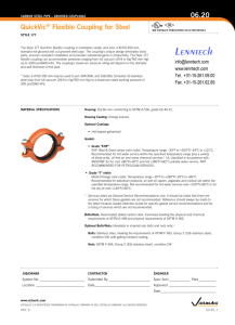 Lenntech QuickVic Flexible	Coupling	for	Steel 06.20