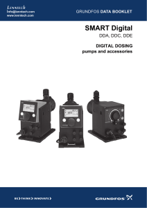 SMART Digital Lenntech DDA, DDC, DDE DIGITAL DOSING