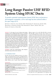 Long Range Passive UHF RFID System Using HVAC Ducts