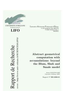 Abstract geometrical computation with accumulations: beyond the Blum, Shub and