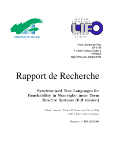 Synchronized Tree Languages for Reachability in Non-right-linear Term Rewrite Systems (full version)
