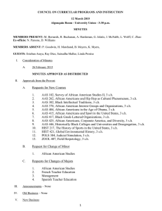 COUNCIL ON CURRICULAR PROGRAMS AND INSTRUCTION 12 March 2015