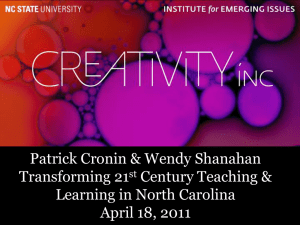 Patrick Cronin &amp; Wendy Shanahan Transforming 21 Century Teaching &amp;