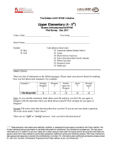 Upper Elementary (4 - 5 )