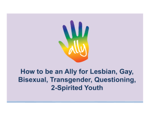 How to be an Ally for Lesbian, Gay, Bisexual Transgender Questioning