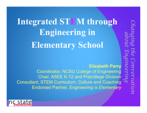 Integrated ST M through Engineering in g ee