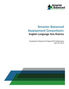 Smarter Balanced Assessment Consortium: English Language Arts Rubrics