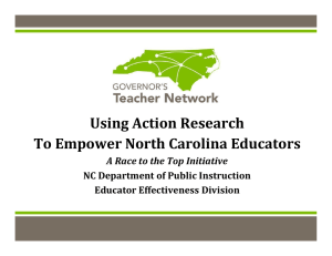Using Action Research To Empower North Carolina Educators