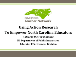 Using Action Research To Empower North Carolina Educators