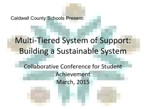Multi-Tiered System of Support: Building a Sustainable System Collaborative Conference for Student Achievement