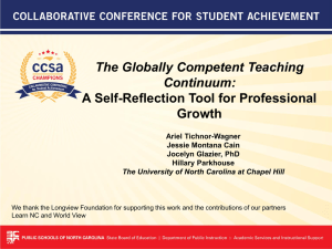 The Globally Competent Teaching Continuum: A Self-Reflection Tool for Professional Growth