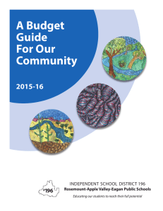 A Budget Guide For Our Community