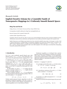 Research Article Implicit Iterative Scheme for a Countable Family of